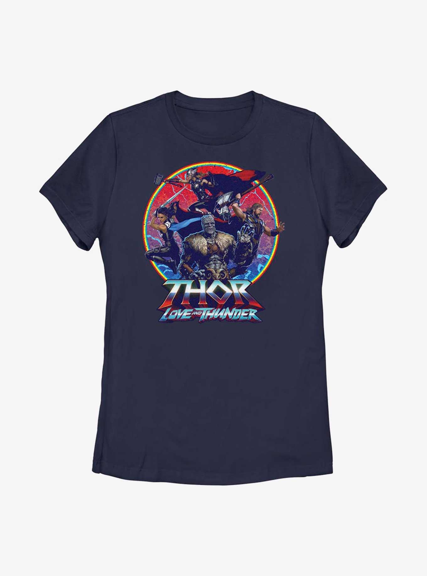 Marvel Thor: Love And Thunder Group Emblem Womens T-Shirt, , hi-res