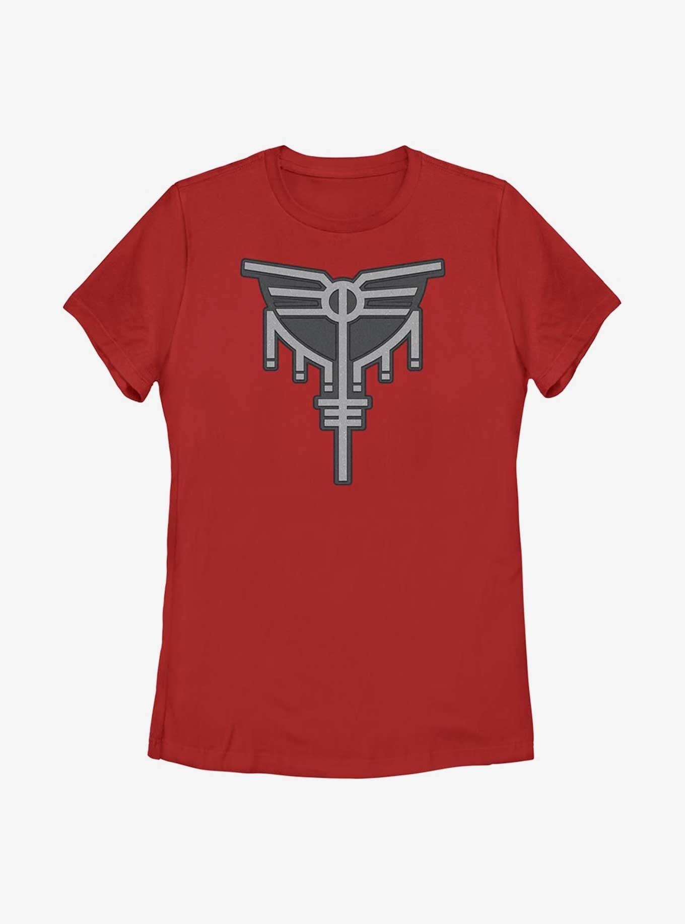 Marvel Thor: Love And Thunder Valkyrie Symbol Womens T-Shirt, RED, hi-res