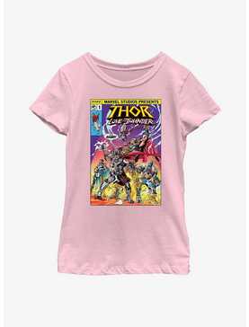 Marvel Thor: Love And Thunder For Asgard Comic Cover Youth Girls T-Shirt, , hi-res