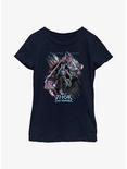 Marvel Thor: Love And Thunder Classic Adventure Youth Girls T-Shirt, NAVY, hi-res