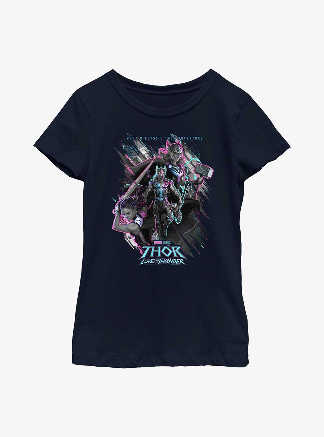 Marvel Thor: Love And Thunder Classic Adventure Youth Girls T-Shirt, , hi-res