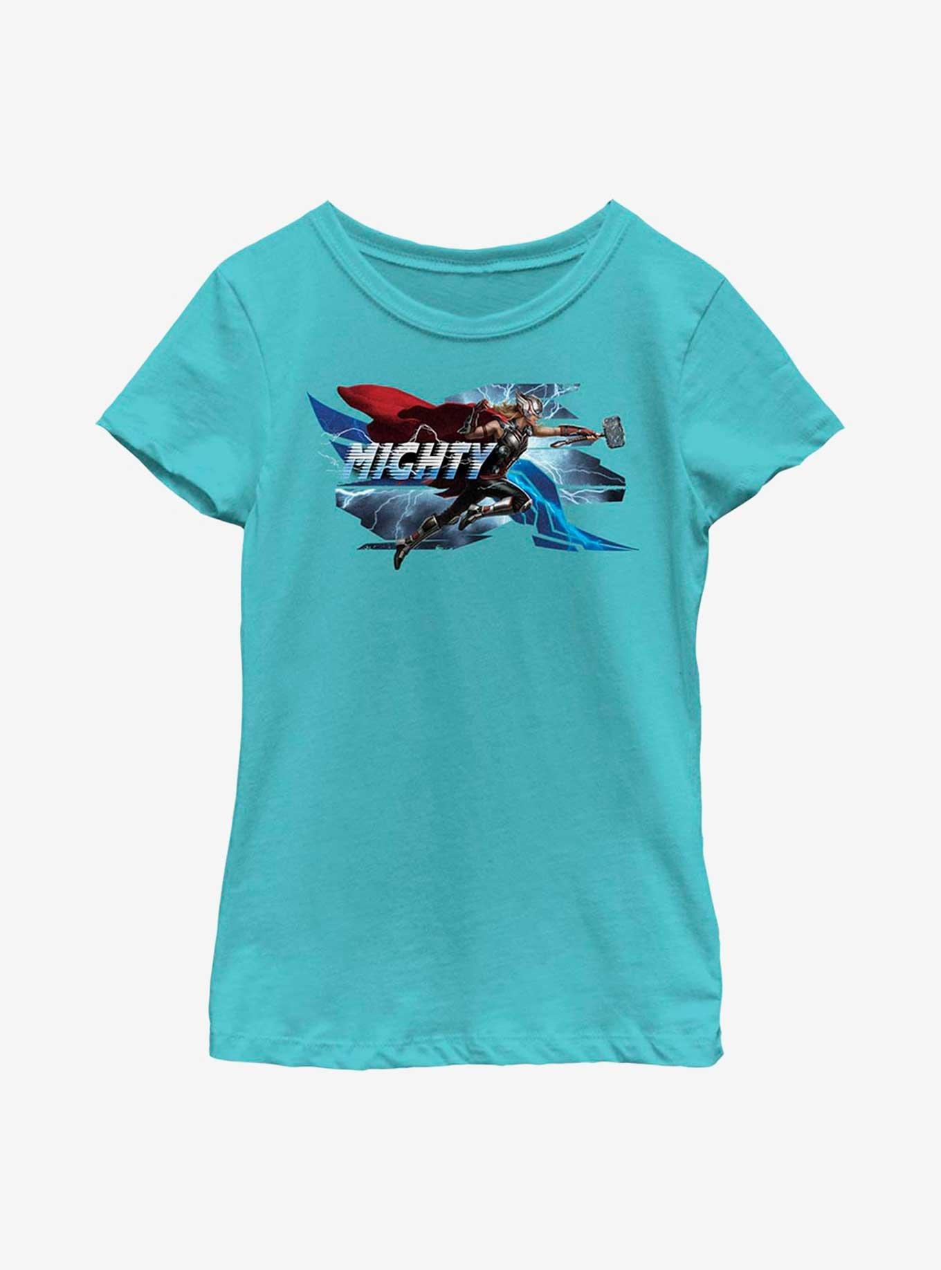 Marvel Thor: Love And Thunder Dashing Mighty Thor Youth Girls T-Shirt, , hi-res