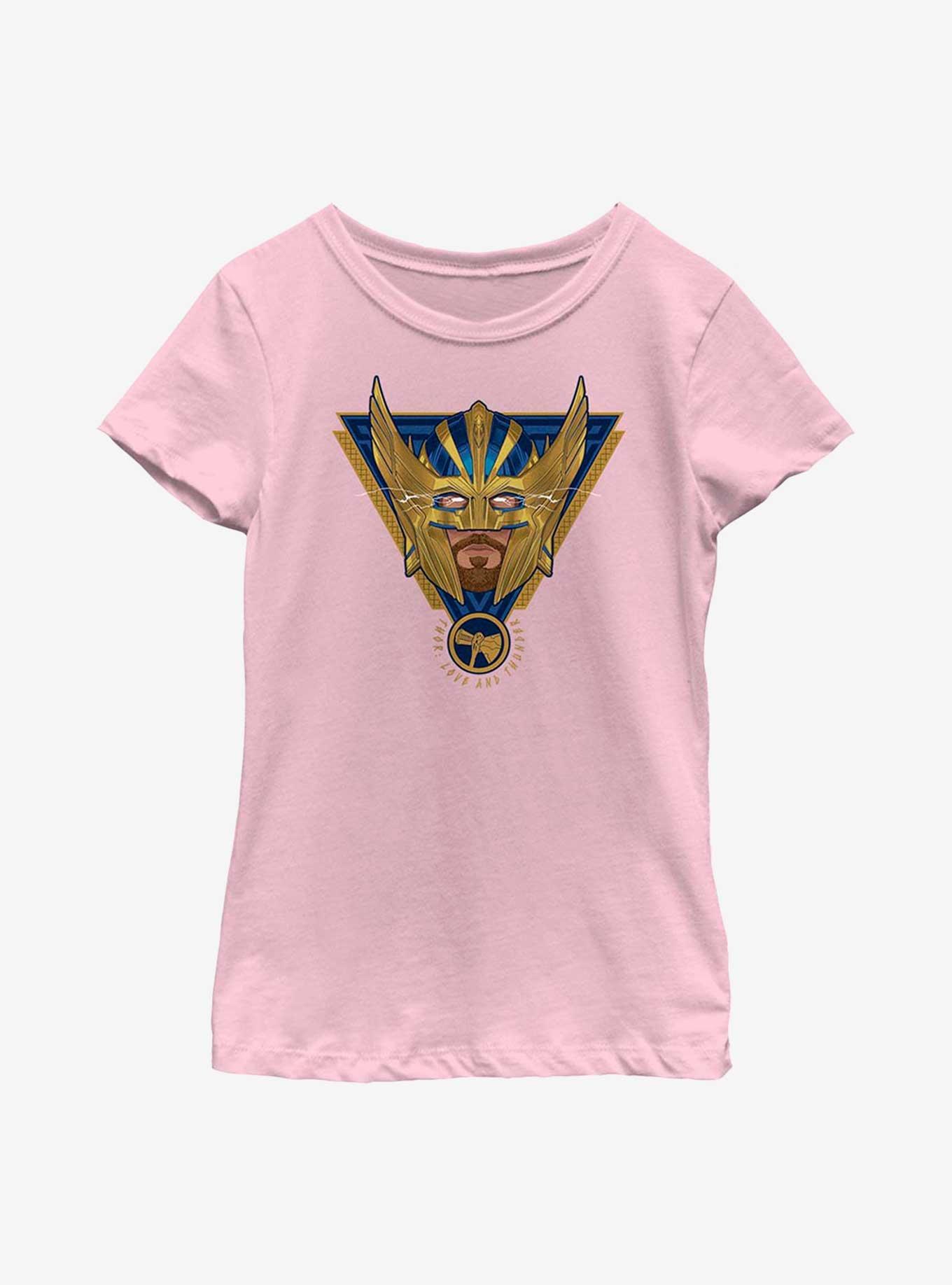 Marvel Thor: Love And Thunder Electric Triangle Badge Youth Girls T-Shirt, , hi-res
