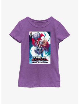 Marvel Thor: Love And Thunder Mighty Thor Comic Cover Youth Girls T-Shirt, , hi-res