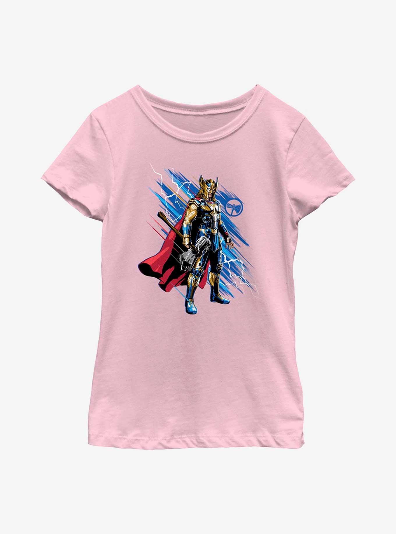 Marvel Thor: Love And Thunder Hero Thor Youth Girls T-Shirt, , hi-res