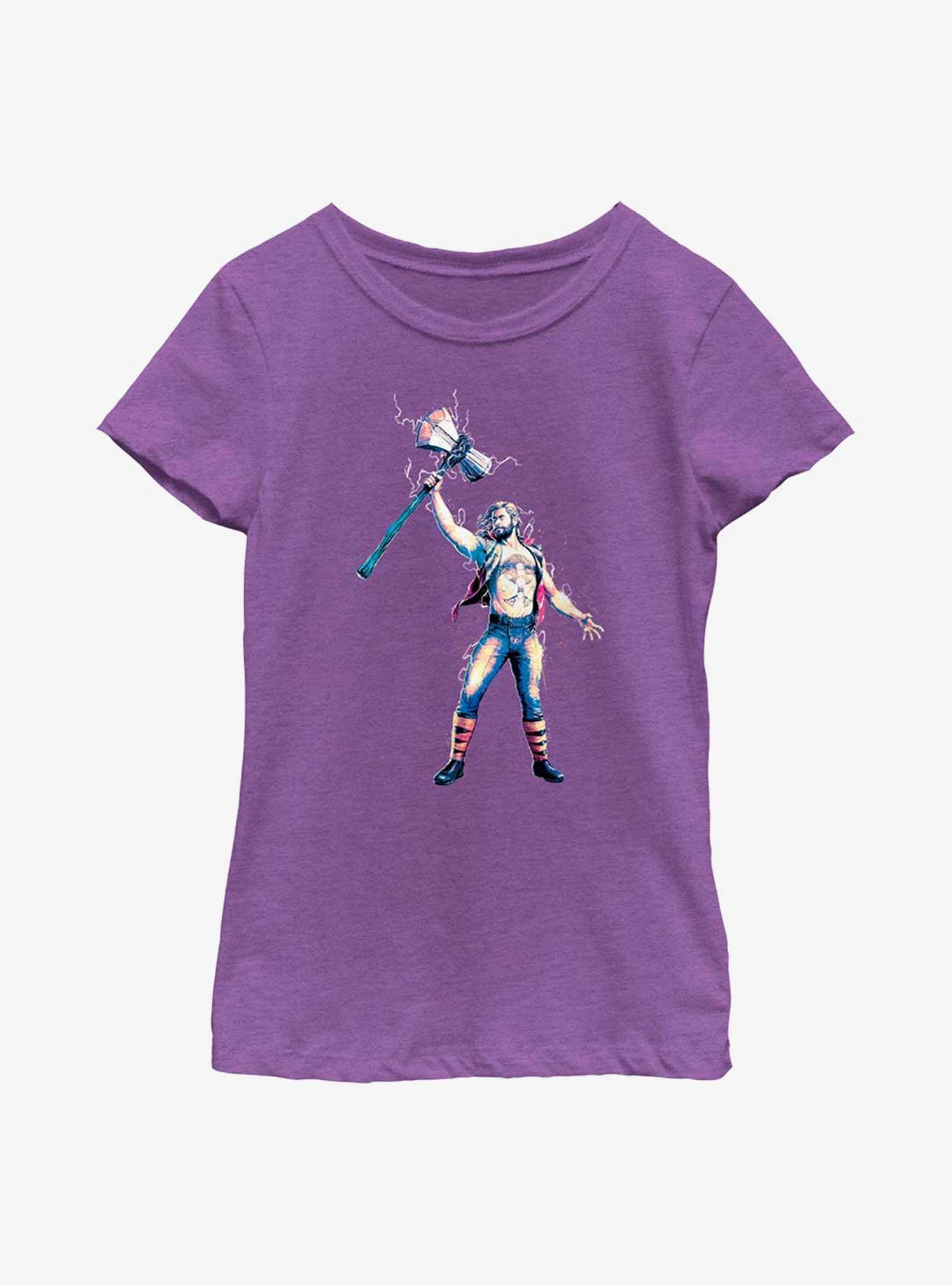 Marvel Thor: Love And Thunder Stormbreaker Salute Youth Girls T-Shirt, , hi-res
