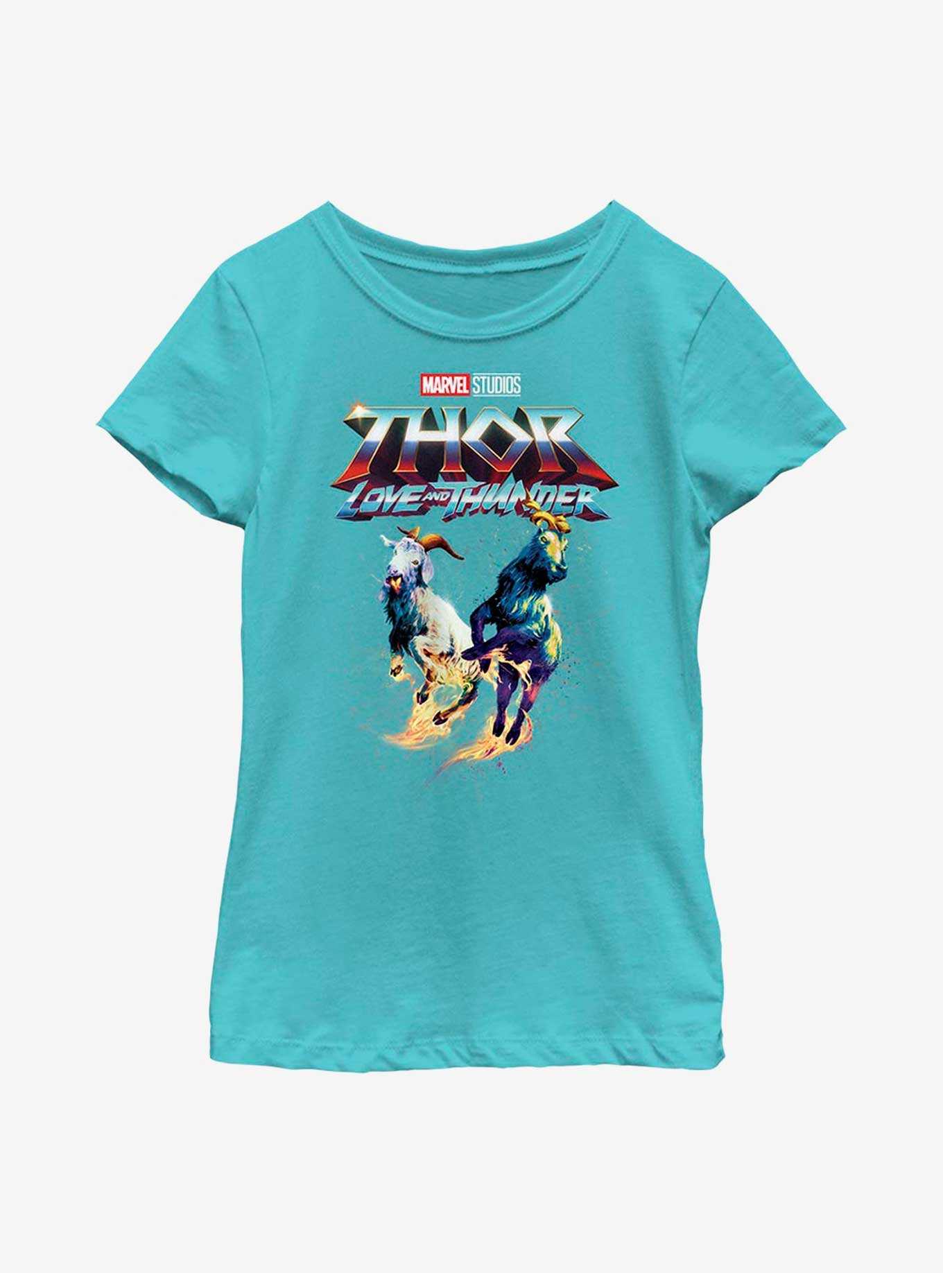 Marvel Thor: Love And Thunder Rainbow Goats Youth Girls T-Shirt, , hi-res