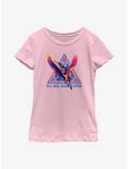 Marvel Thor: Love And Thunder Valkyrie Triangle Badge Youth Girls T-Shirt, PINK, hi-res