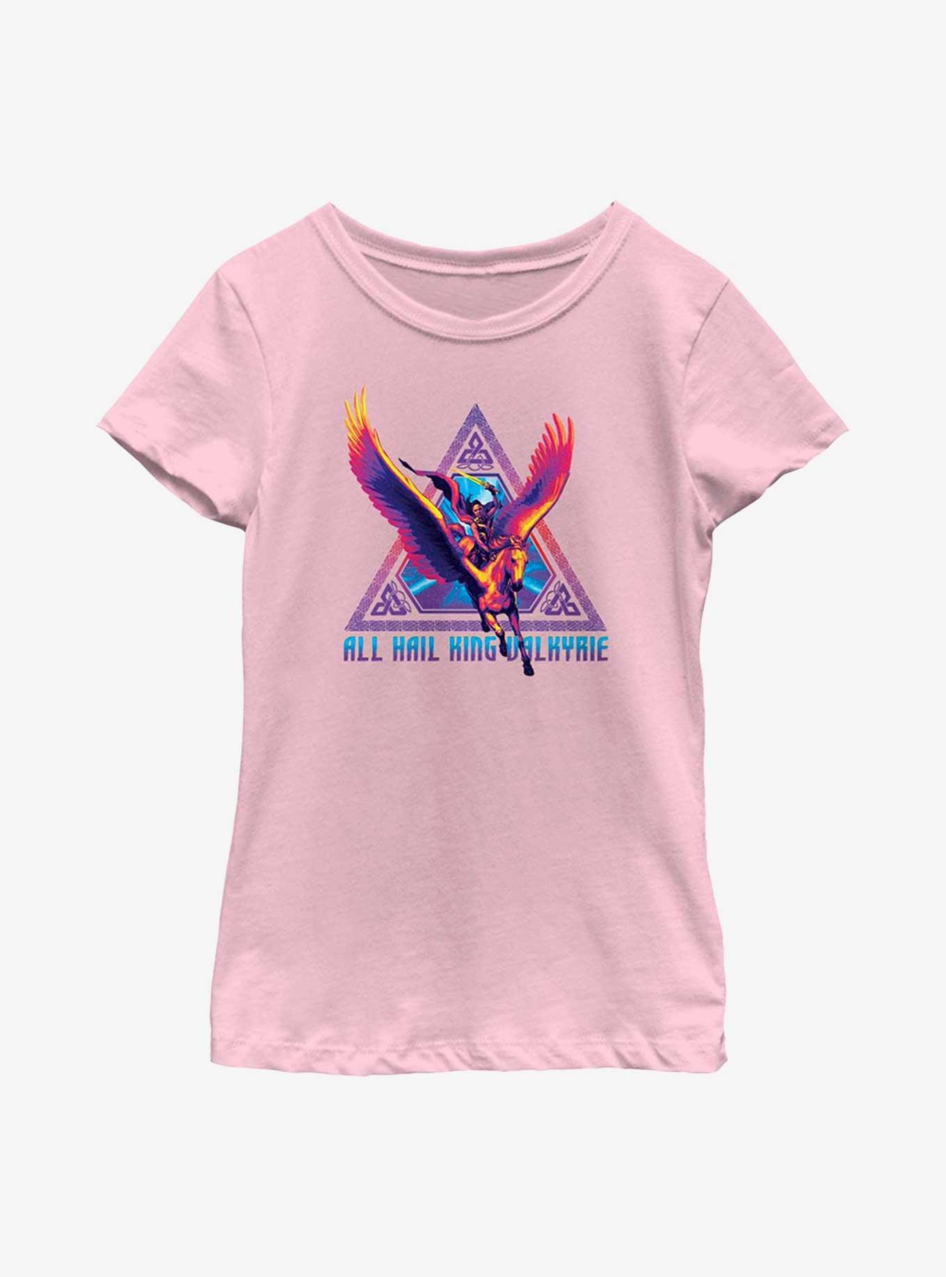 Marvel Thor: Love And Thunder Valkyrie Triangle Badge Youth Girls T-Shirt, , hi-res