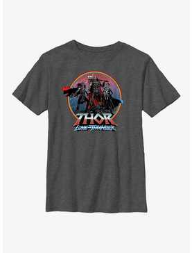 Marvel Thor: Love And Thunder Asgardians Circle Badge Youth T-Shirt, , hi-res