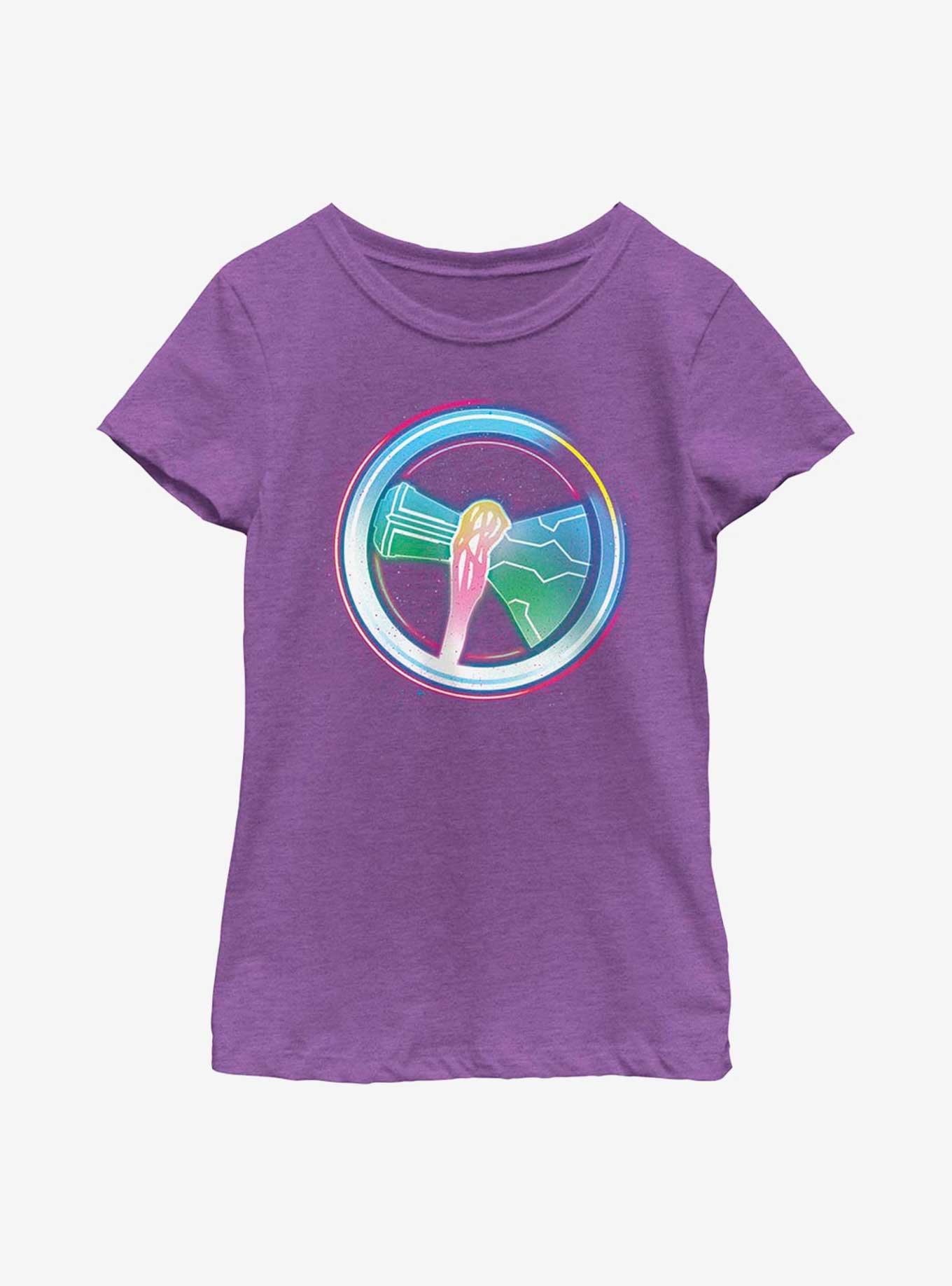 Marvel Thor: Love And Thunder Stormbreaker Icon Youth Girls T-Shirt, PURPLE BERRY, hi-res