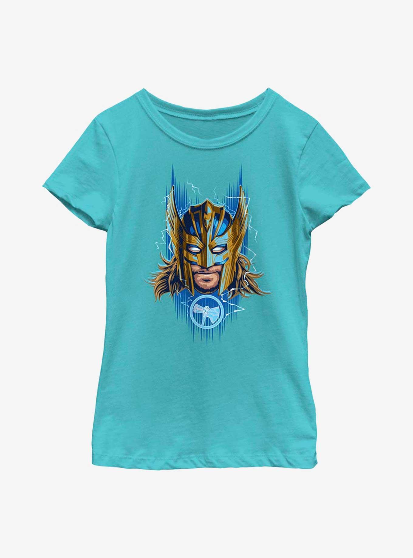 Marvel Thor: Love And Thunder Thor Helmet Youth Girls T-Shirt, , hi-res