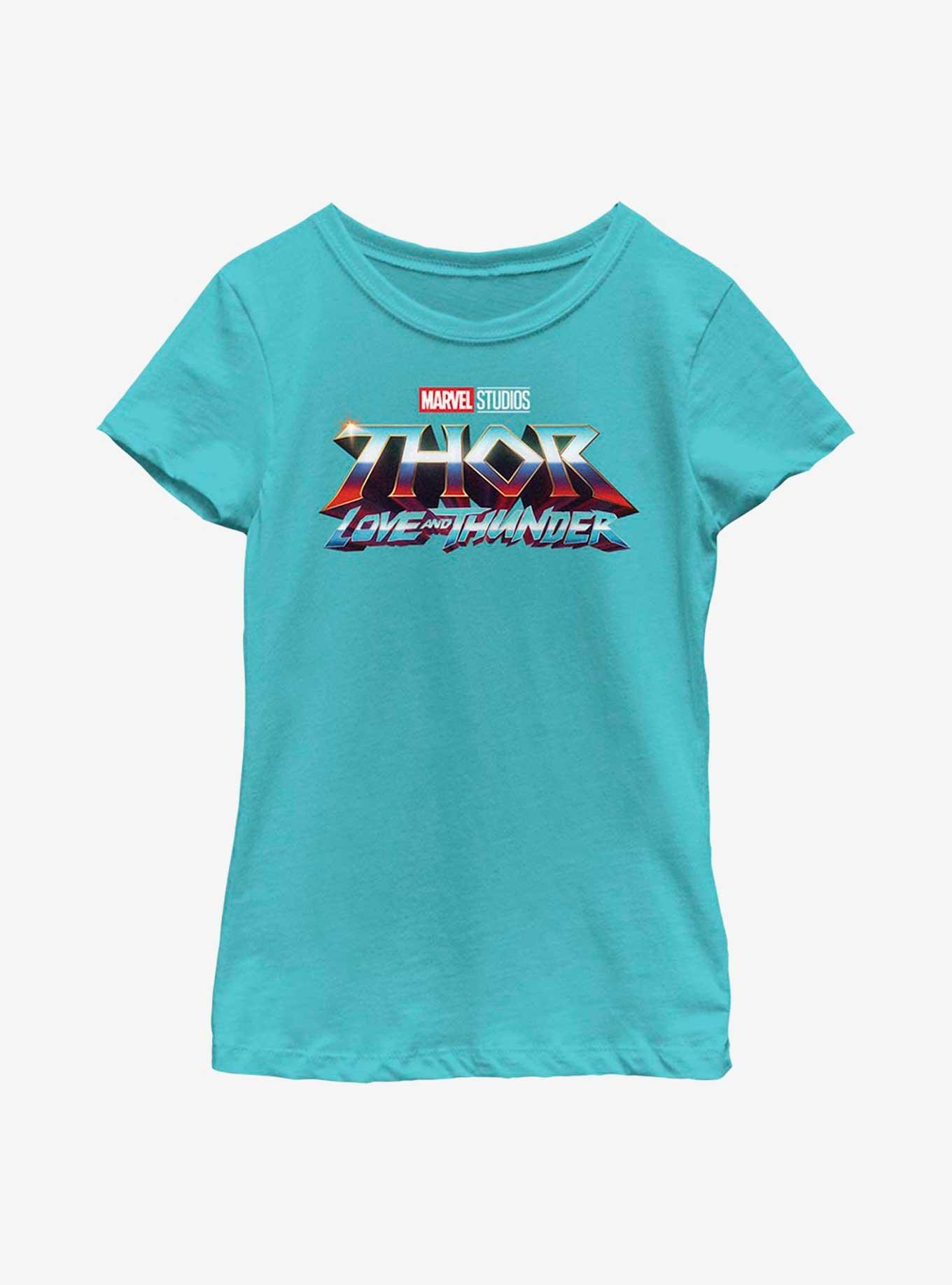 Marvel Thor: Love And Thunder Logo Youth Girls T-Shirt, , hi-res