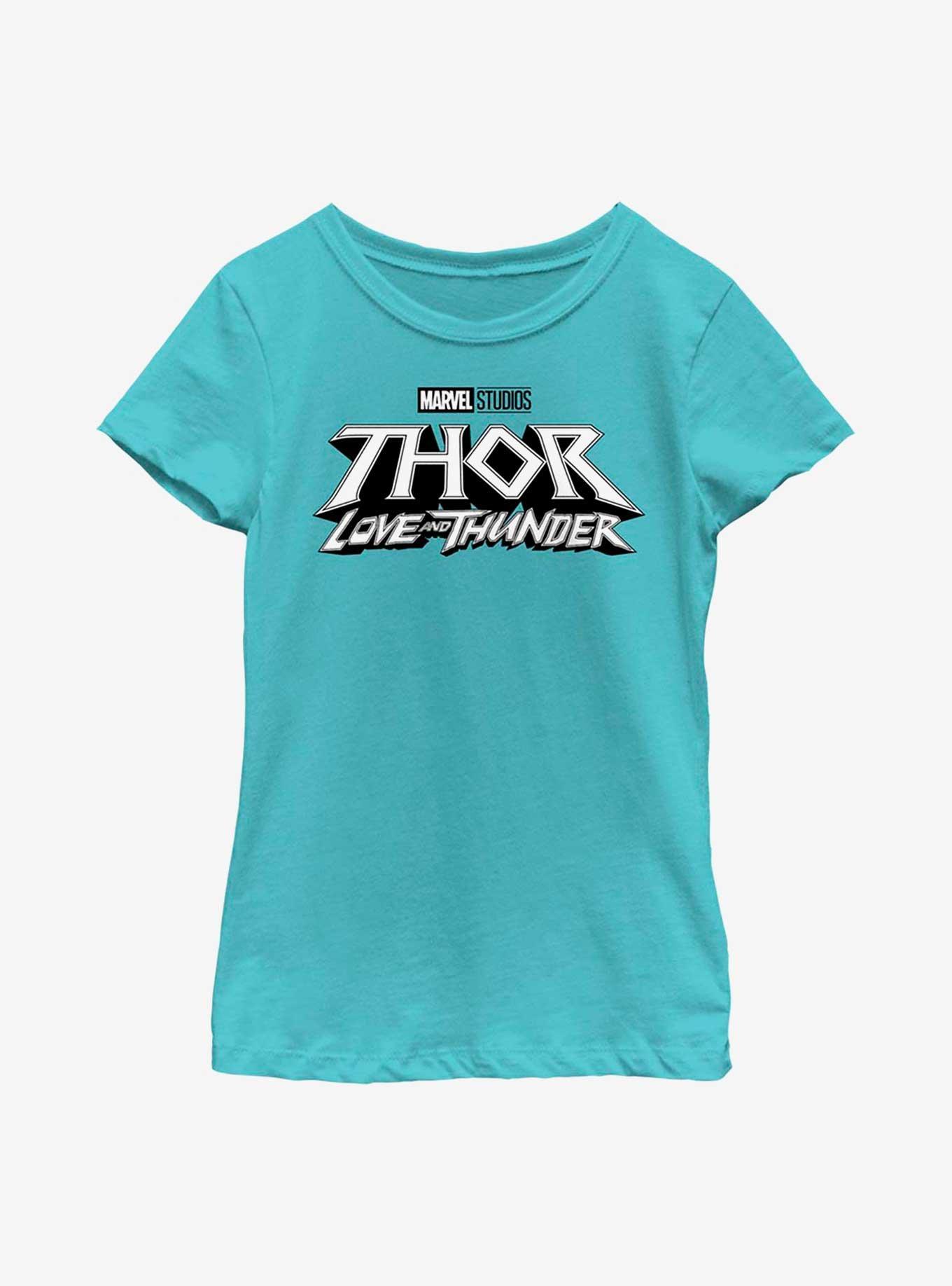 Marvel Thor: Love And Thunder White Logo Youth Girls T-Shirt, , hi-res