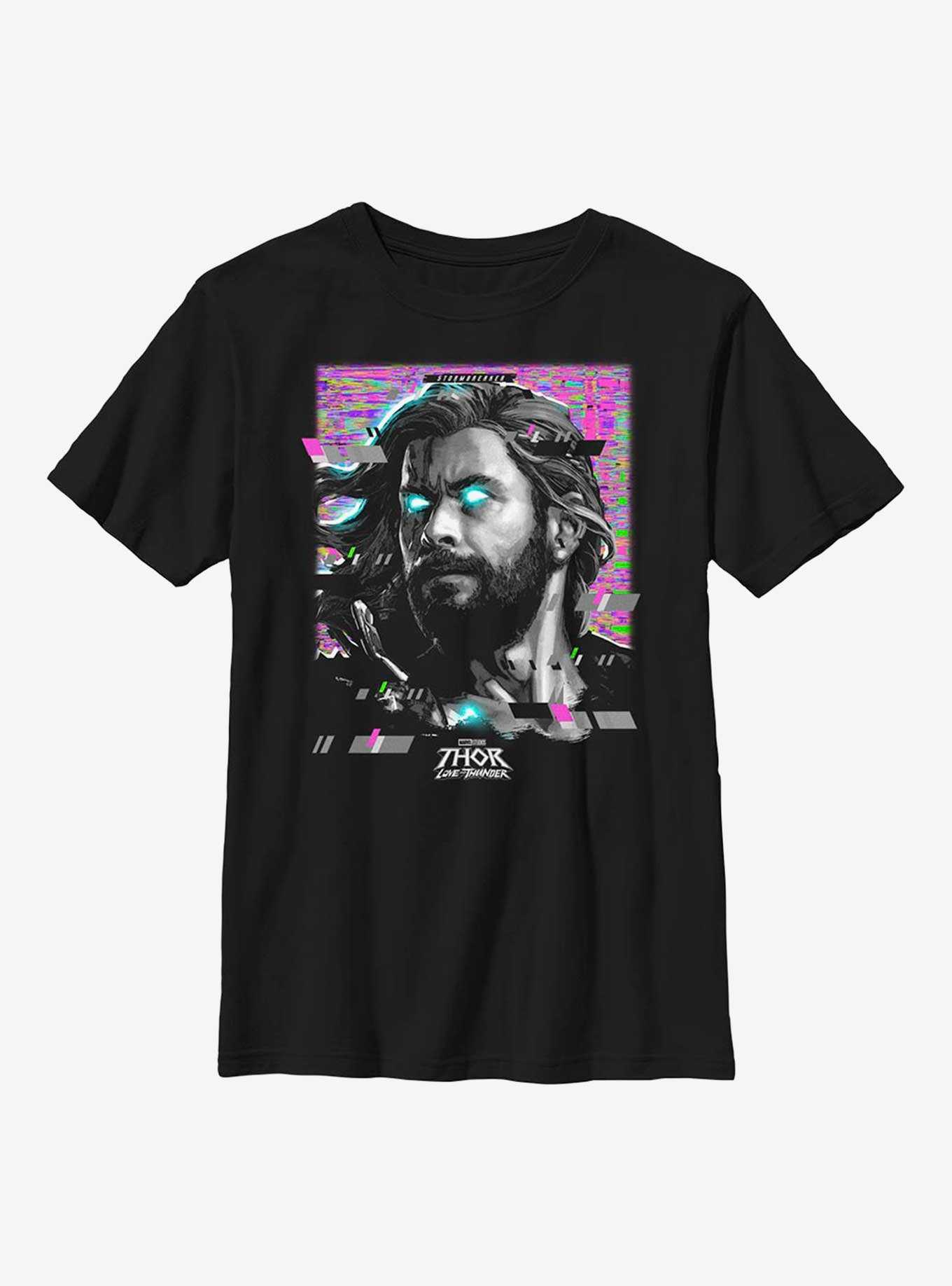 Marvel Thor: Love And Thunder Glitch Youth T-Shirt, , hi-res