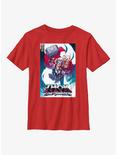 Marvel Thor: Love And Thunder Mighty Thor Comic Cover Youth T-Shirt, RED, hi-res