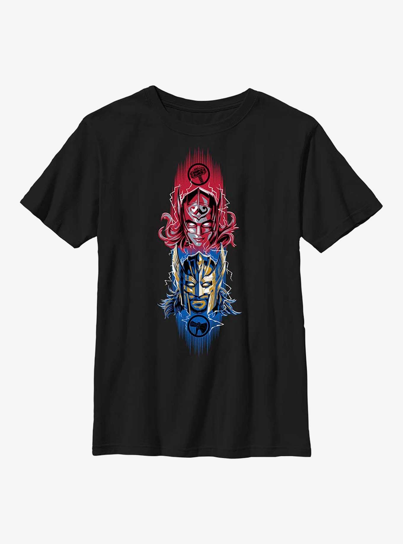 Marvel Thor: Love And Thunder Mighty Duo Youth T-Shirt, BLACK, hi-res