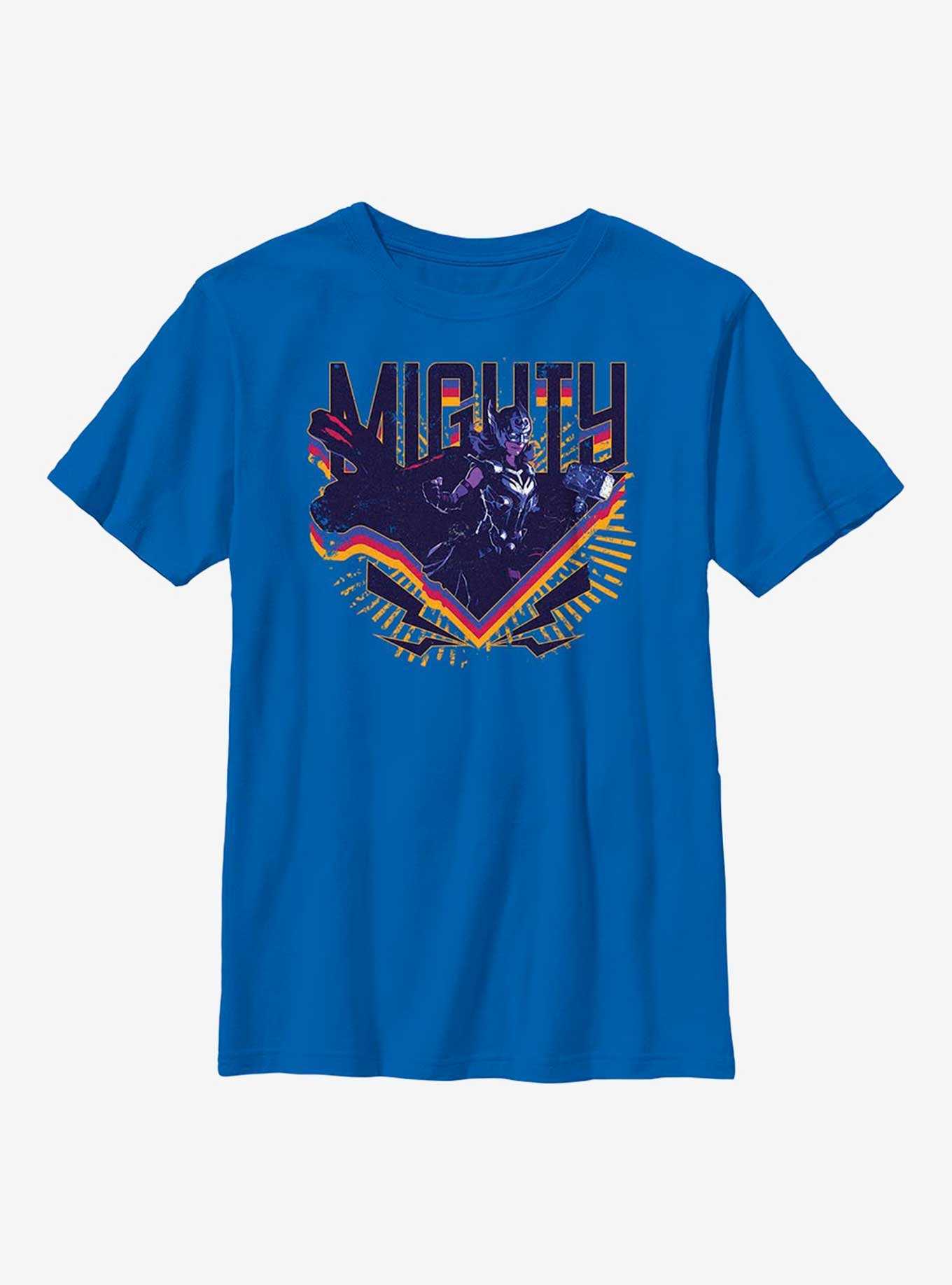 Marvel Thor: Love And Thunder Mighty Thor Triangle Badge Youth T-Shirt, , hi-res