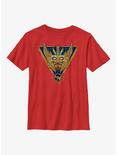 Marvel Thor: Love And Thunder Electric Triangle Badge Youth T-Shirt, RED, hi-res