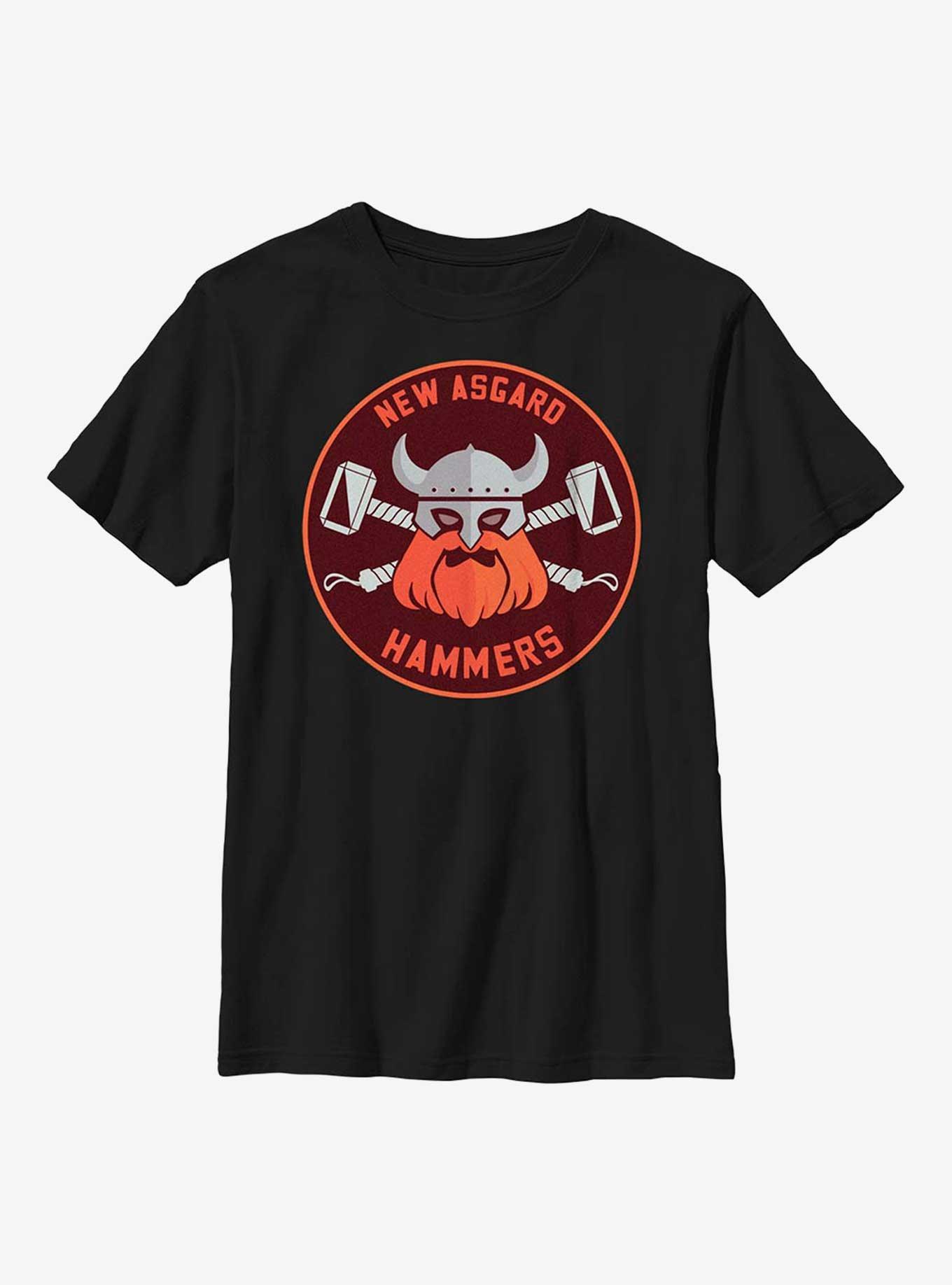 Marvel Thor: Love And Thunder Hammers Badge Youth T-Shirt, , hi-res