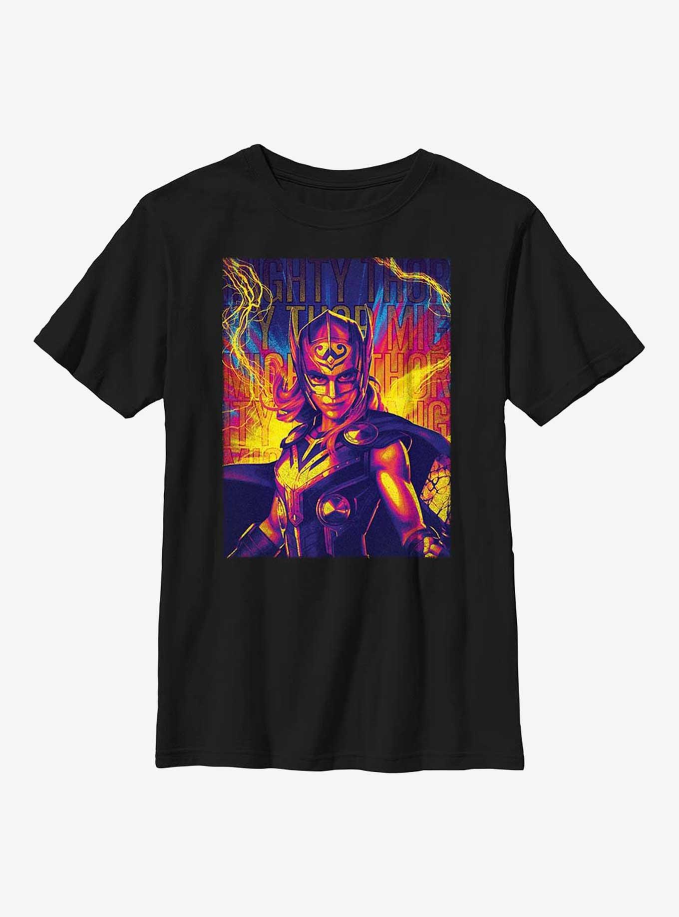 Marvel Thor: Love And Thunder Mighty Hero Lightning Youth T-Shirt, , hi-res