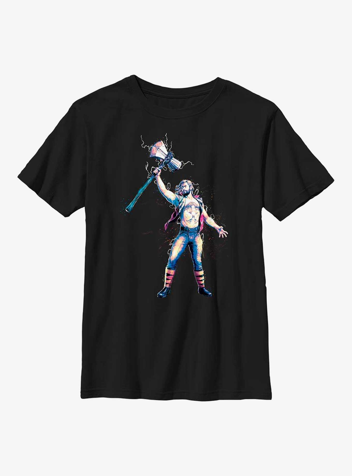 Marvel Thor: Love And Thunder Stormbreaker Salute Youth T-Shirt, , hi-res