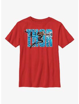 Marvel Thor: Love And Thunder Lightning Letters Youth T-Shirt, , hi-res
