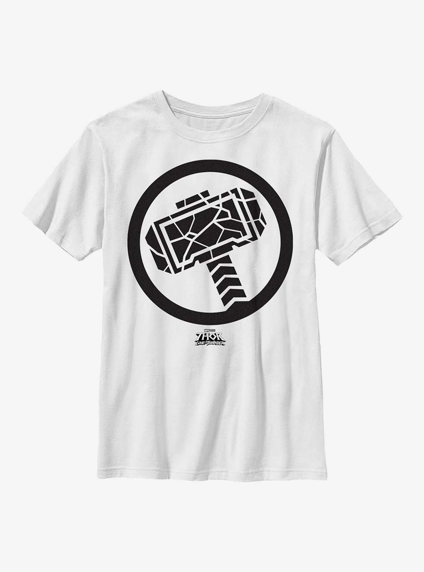 Marvel Thor: Love And Thunder Mjolnir Black Youth T-Shirt, , hi-res