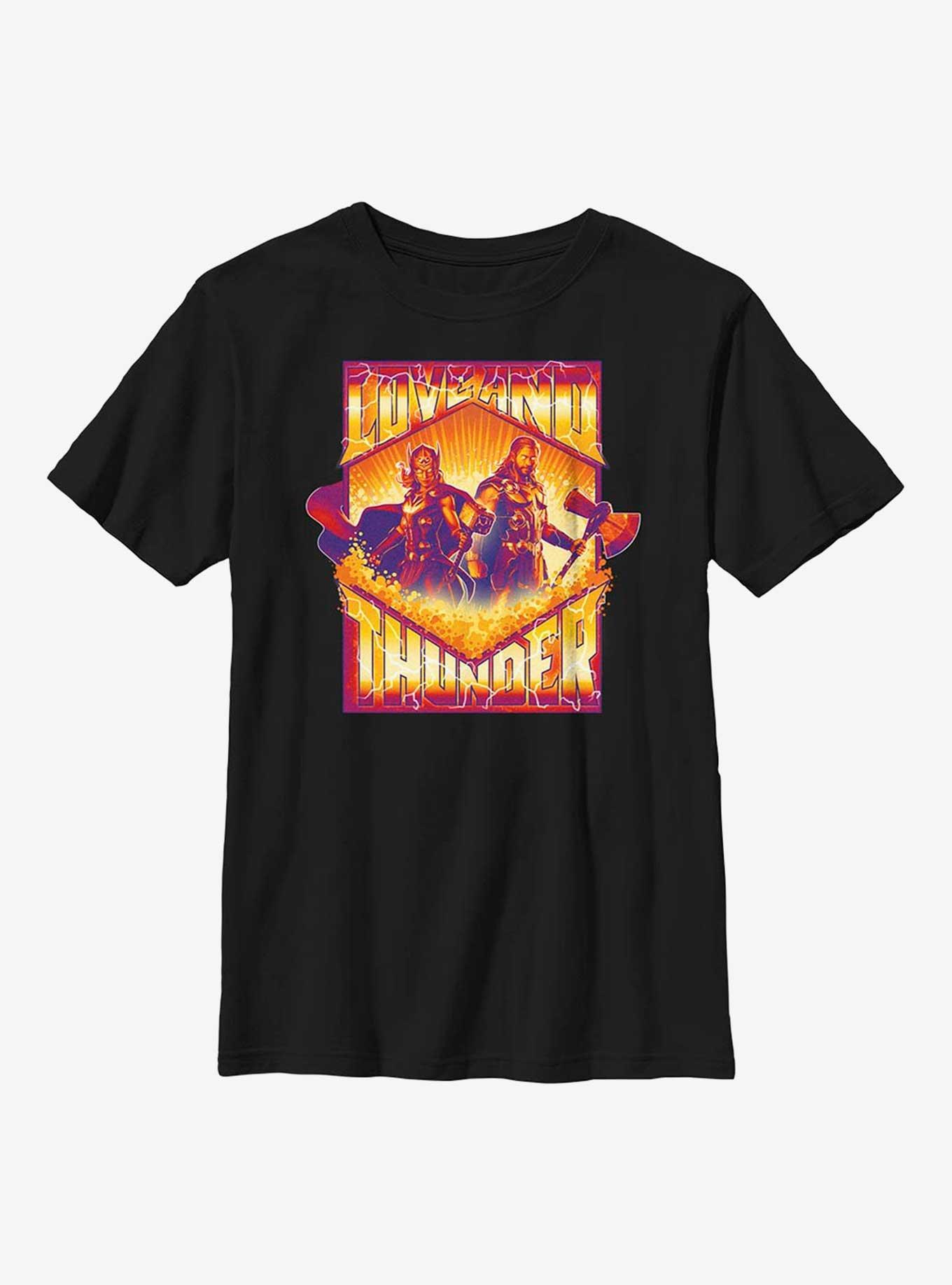 Marvel Thor: Love And Thunder Duo Badge Youth T-Shirt, , hi-res