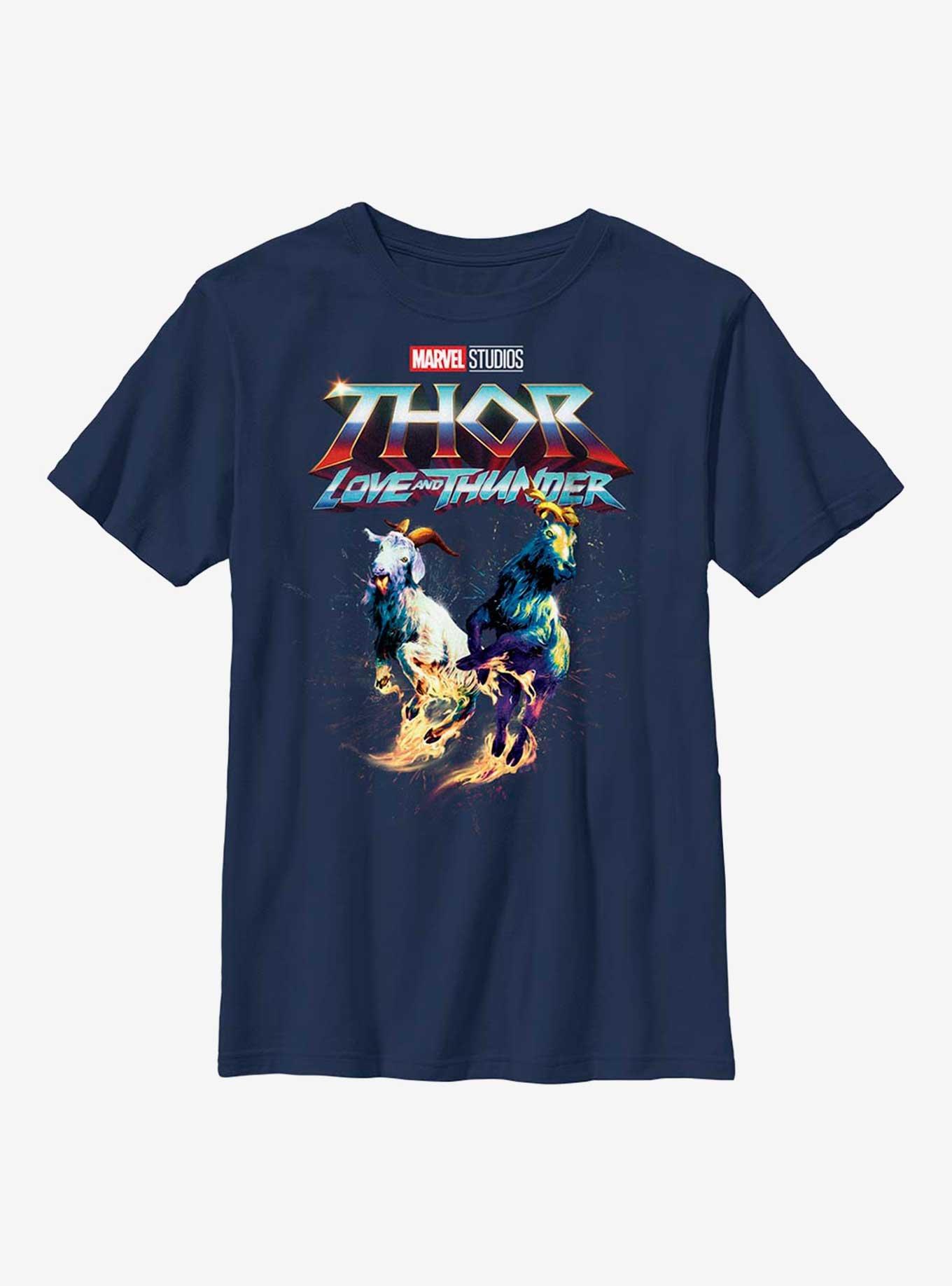 Marvel Thor: Love And Thunder Rainbow Goats Youth T-Shirt, , hi-res