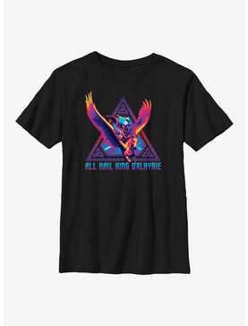 Marvel Thor: Love And Thunder Valkyrie Triangle Badge Youth T-Shirt, , hi-res