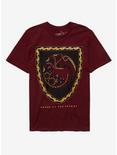 House Of The Dragon Targaryen Crest T-Shirt, BURGUNDY, hi-res