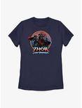 Marvel Thor: Love And Thunder Asgardians Circle Badge Womens T-Shirt, NAVY, hi-res