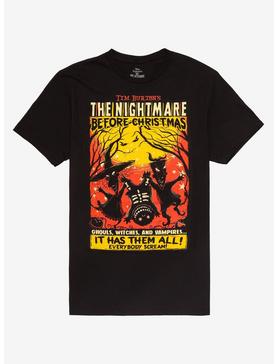 Plus Size The Nightmare Before Christmas Trio Poster T-Shirt, , hi-res