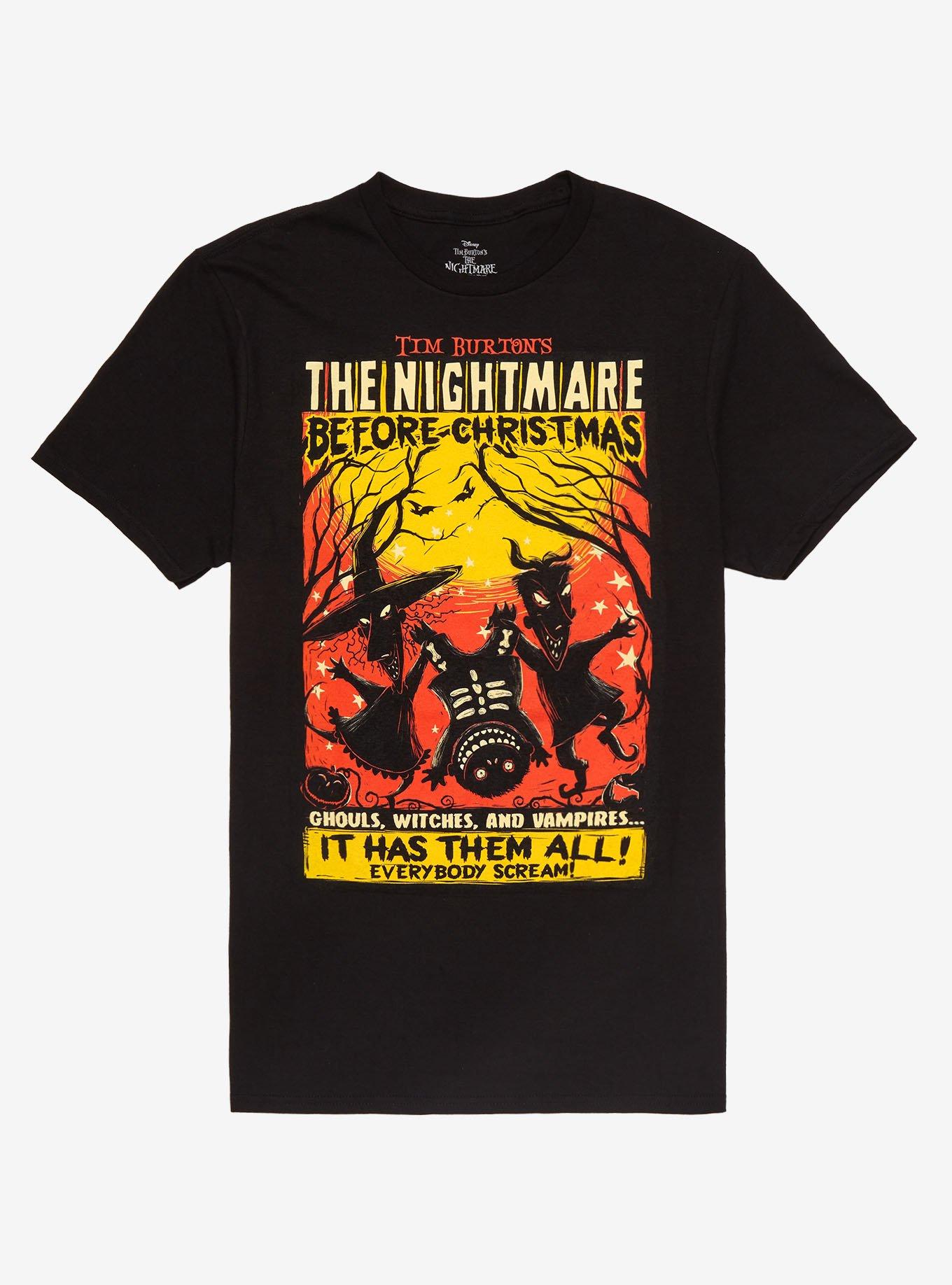 The Nightmare Before Christmas Trio Poster T-Shirt | Hot Topic