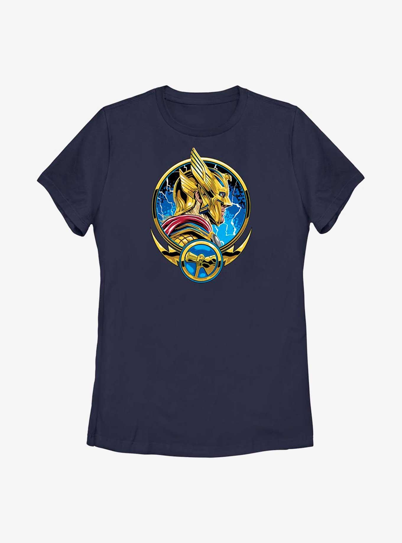 Marvel Thor: Love And Thunder Comic Circle Badge Womens T-Shirt, , hi-res