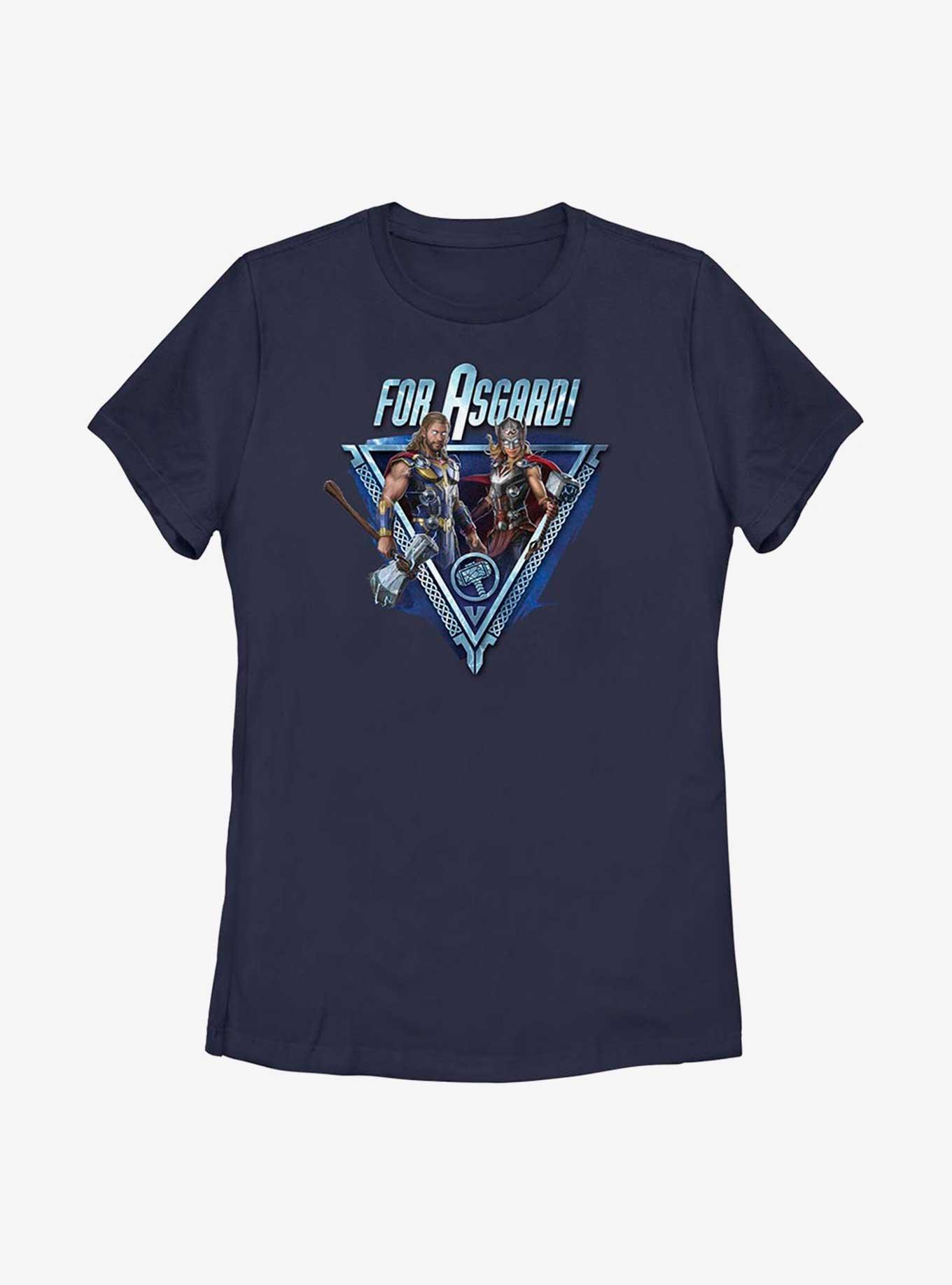 Marvel Thor: Love And Thunder For Asgard Womens T-Shirt, NAVY, hi-res