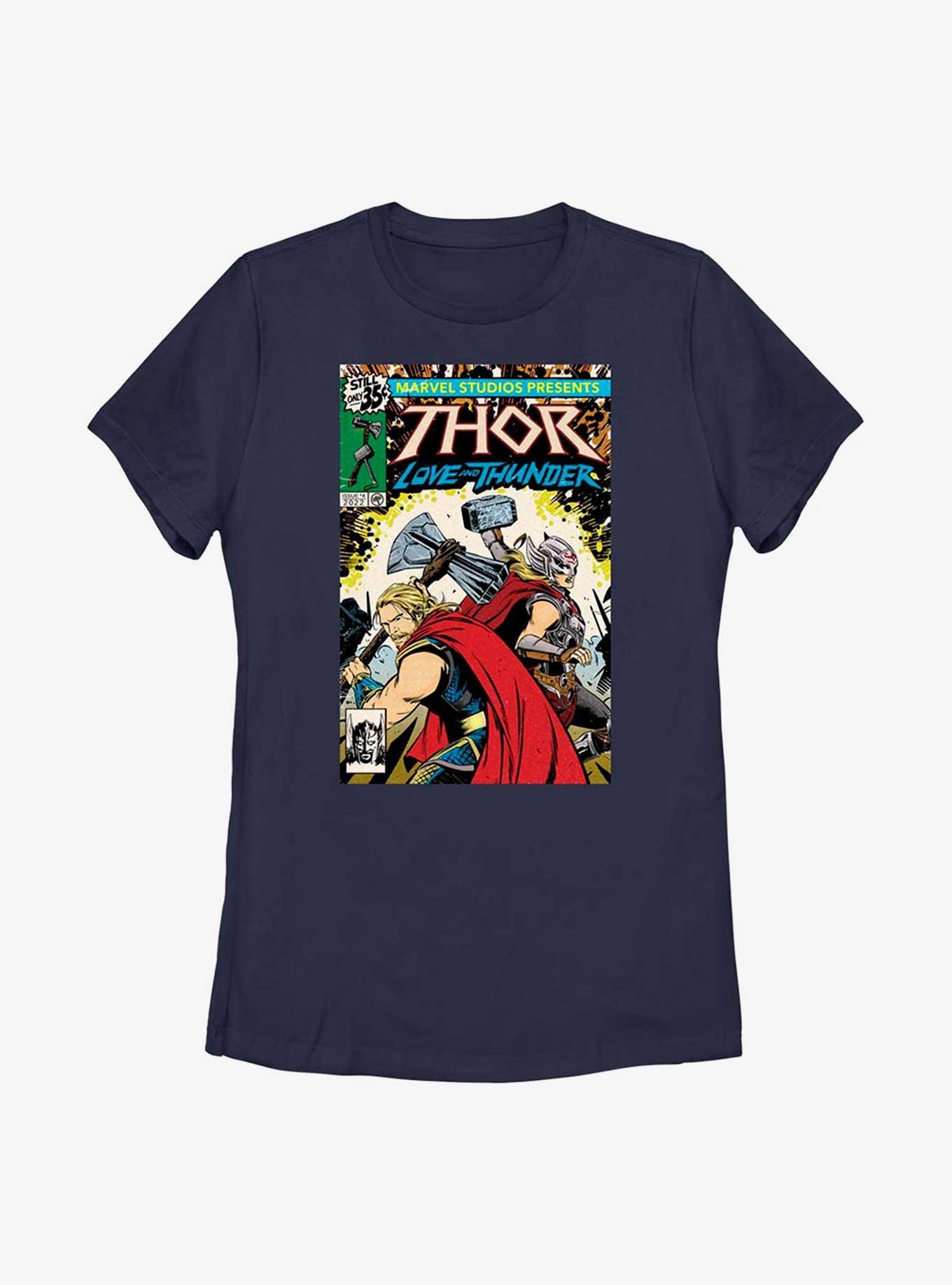 Marvel Thor: Love And Thunder Comic Cover Womens T-Shirt, , hi-res