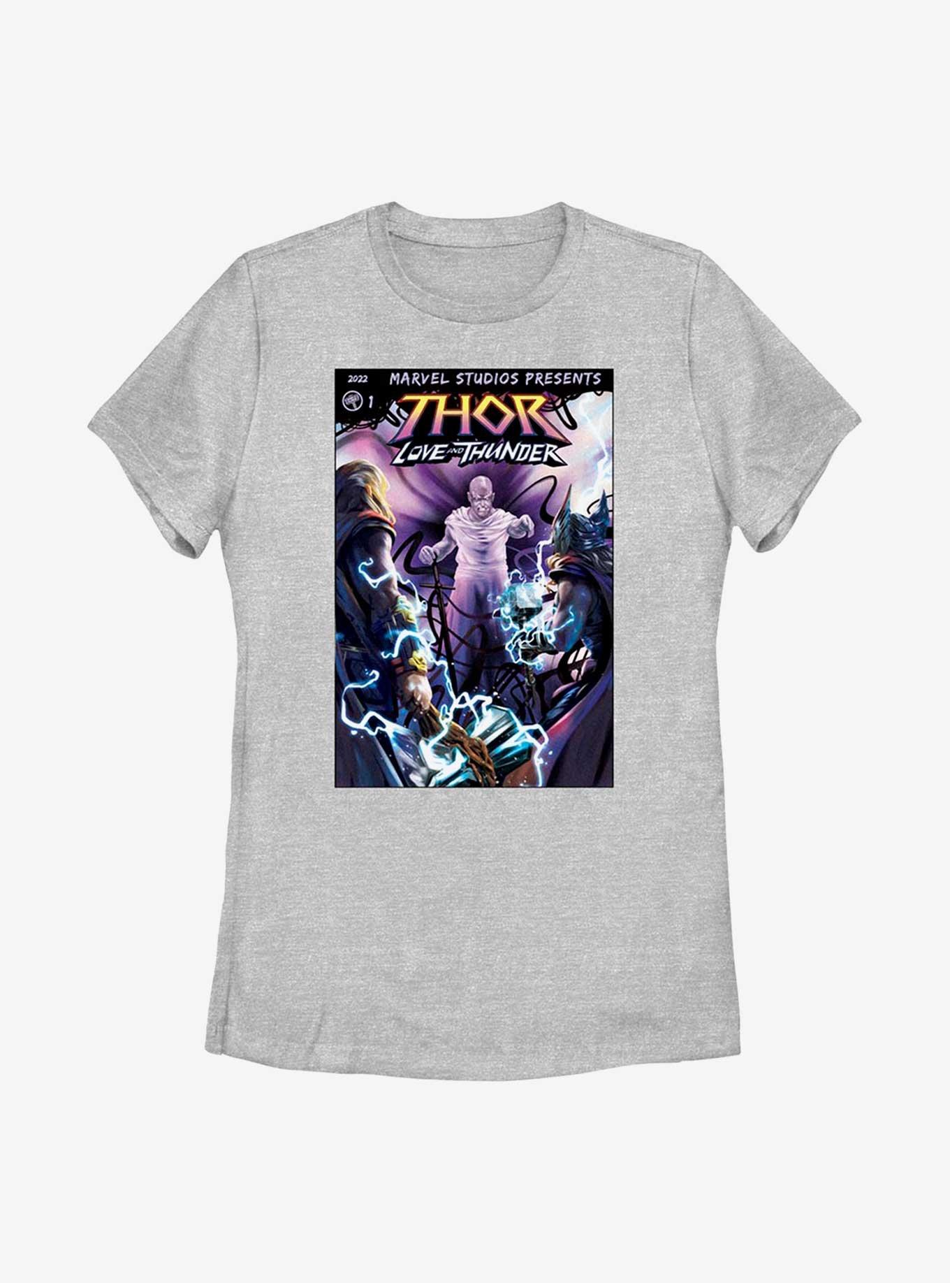 Marvel Thor: Love And Thunder Gorr Comic Cover Womens T-Shirt, ATH HTR, hi-res