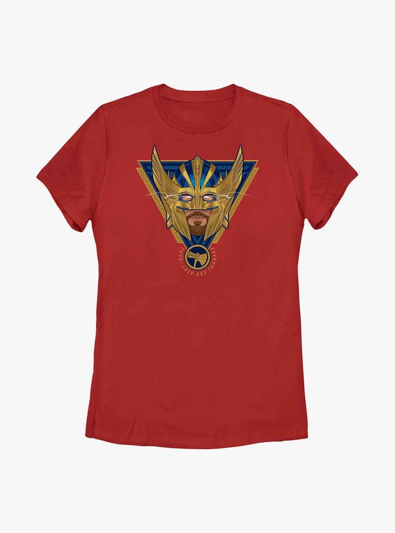 Marvel Thor: Love And Thunder Electric Triangle Badge Womens T-Shirt, RED, hi-res