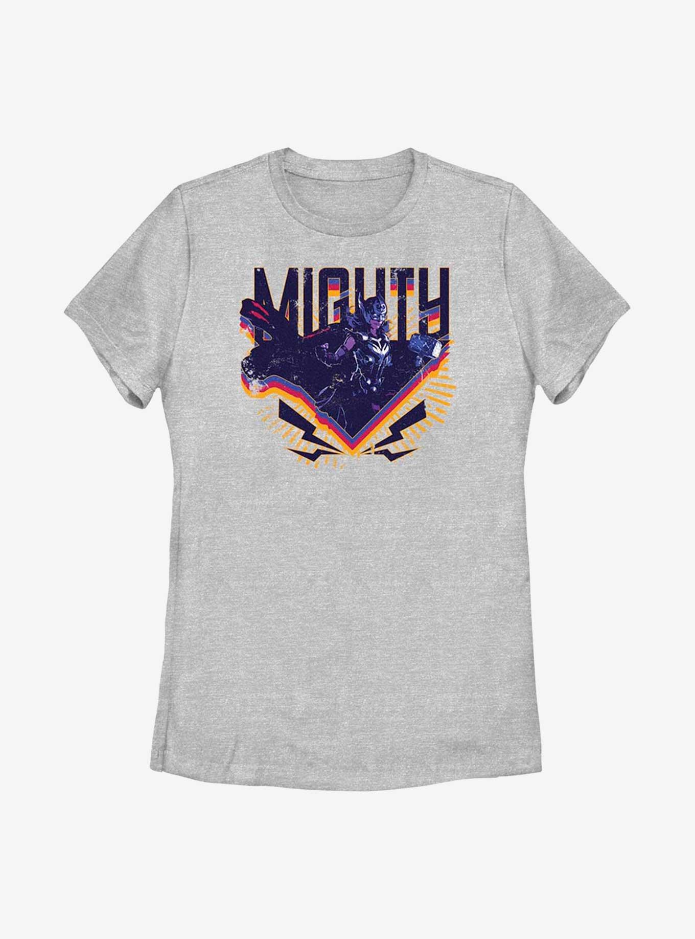Marvel Thor: Love And Thunder Mighty Thor Triangle Badge Womens T-Shirt, ATH HTR, hi-res