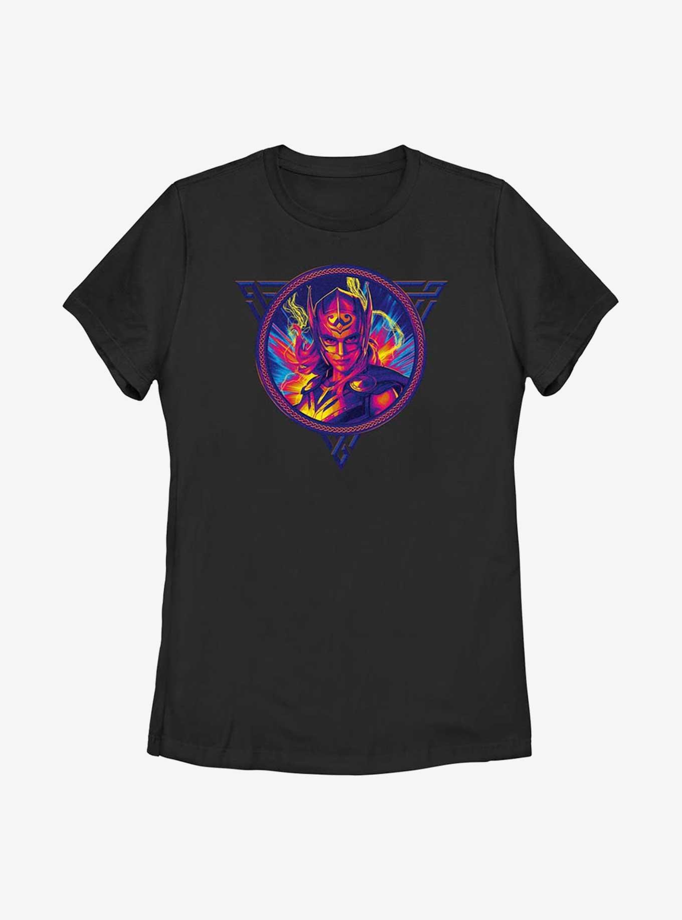 Marvel Thor: Love And Thunder Mighty Thor Portrait Badge Womens T-Shirt, , hi-res