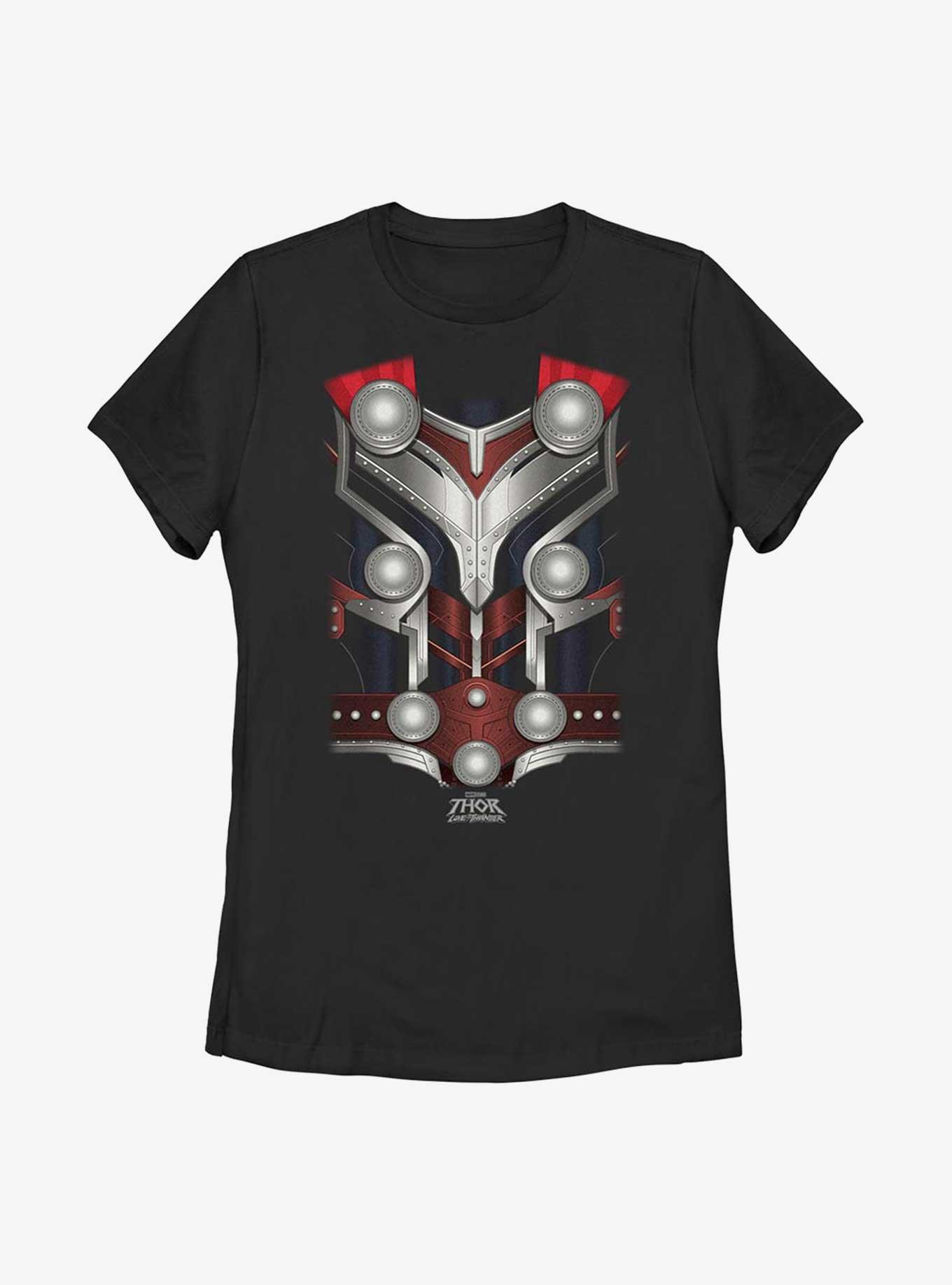 Marvel Thor: Love And Thunder Mighty Thor Costume Womens T-Shirt, BLACK, hi-res