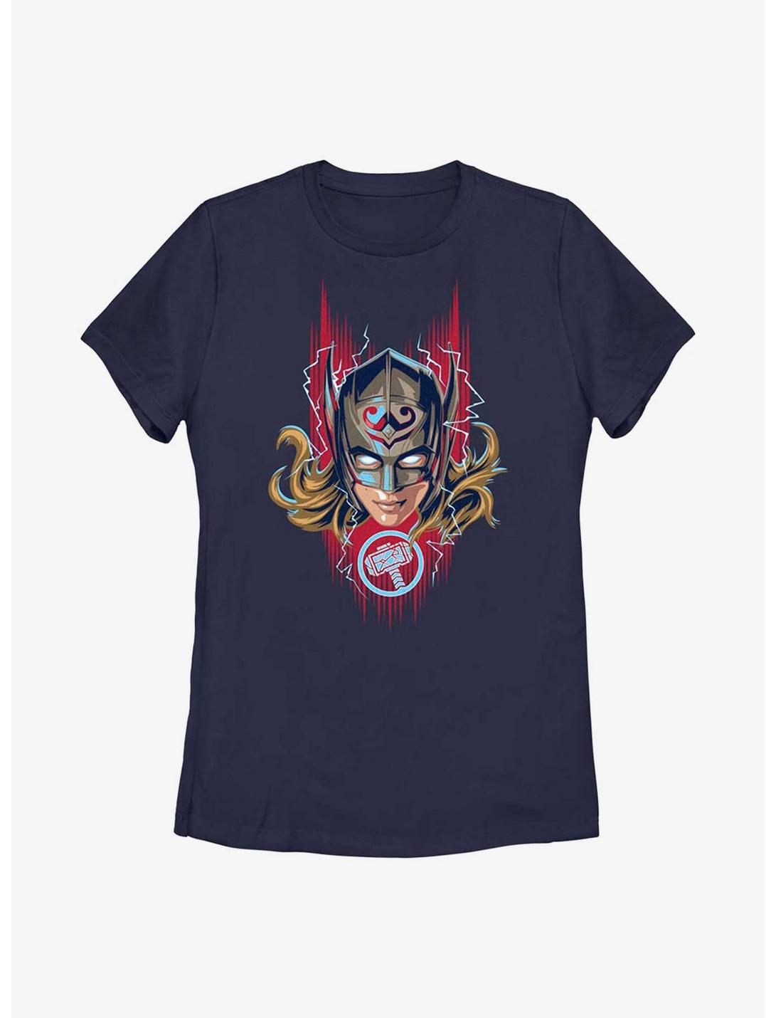 Marvel Thor: Love And Thunder Mighty Thor Helmet Womens T-Shirt, NAVY, hi-res