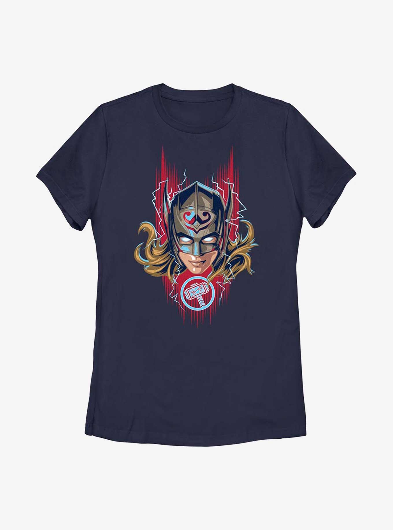 Marvel Thor: Love And Thunder Mighty Thor Helmet Womens T-Shirt, NAVY, hi-res