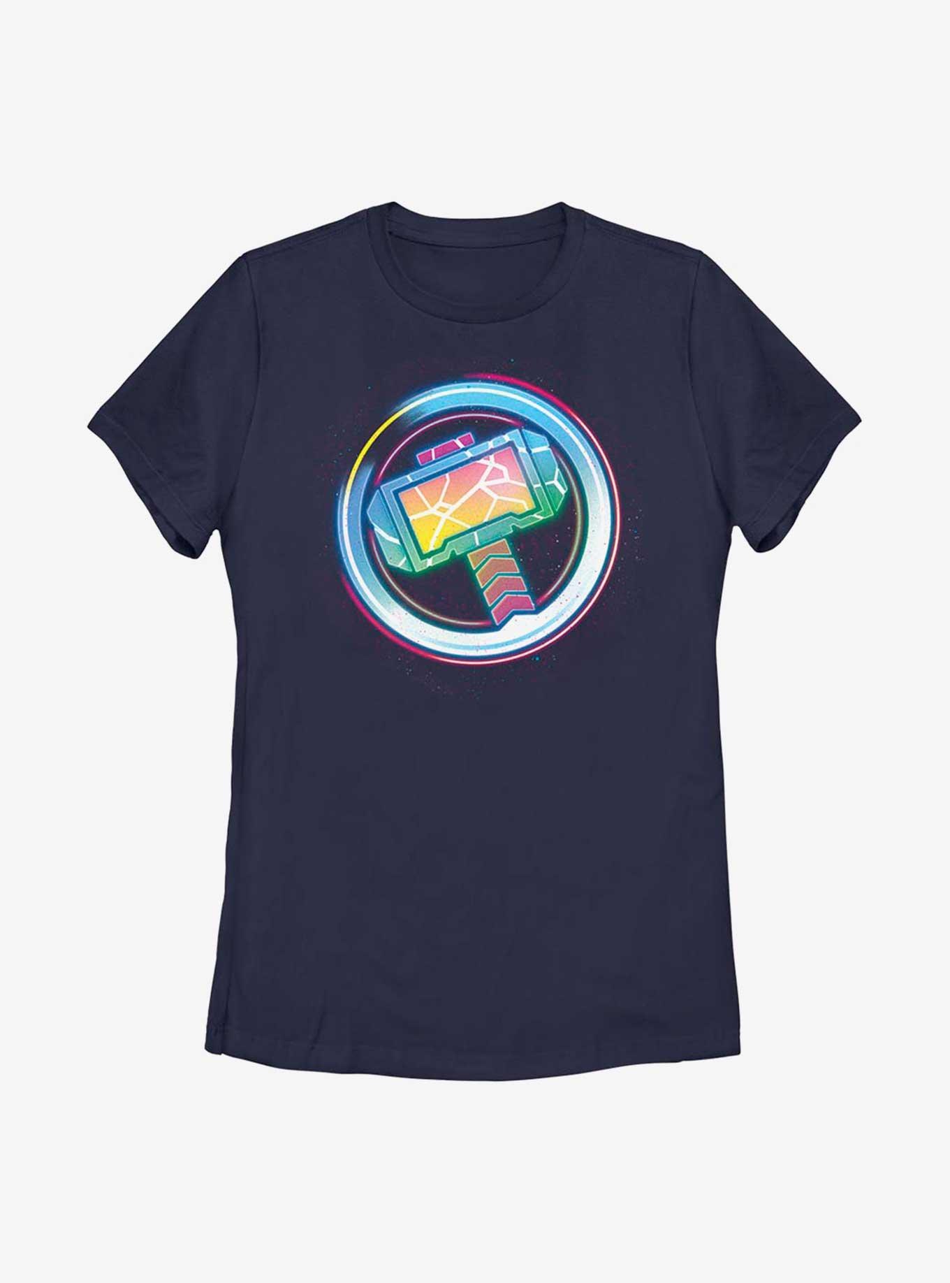 Marvel Thor: Love And Thunder Mjolnir Icon Womens T-Shirt, NAVY, hi-res