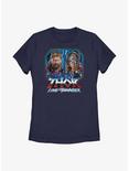Marvel Thor: Love And Thunder Portraits Boxup Womens T-Shirt, NAVY, hi-res