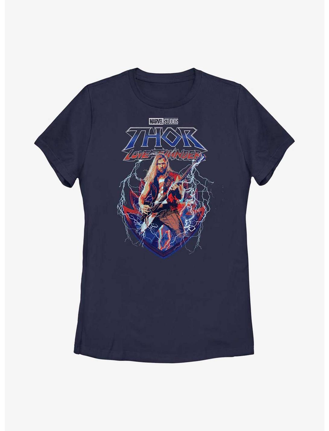 Marvel Thor: Love And Thunder Rock On Womens T-Shirt, NAVY, hi-res