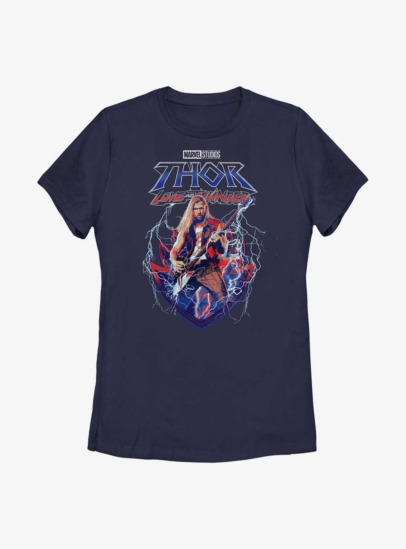 Marvel Thor: Love And Thunder Rock On Womens T-Shirt, NAVY, hi-res