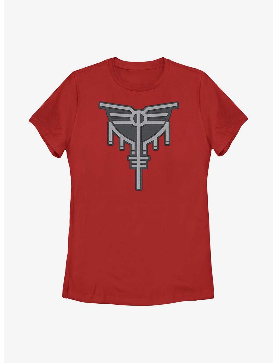 Marvel Thor: Love And Thunder Valkyrie Symbol Womens T-Shirt, RED, hi-res
